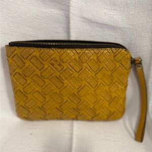 Patricia Nash Mustard Wristlet